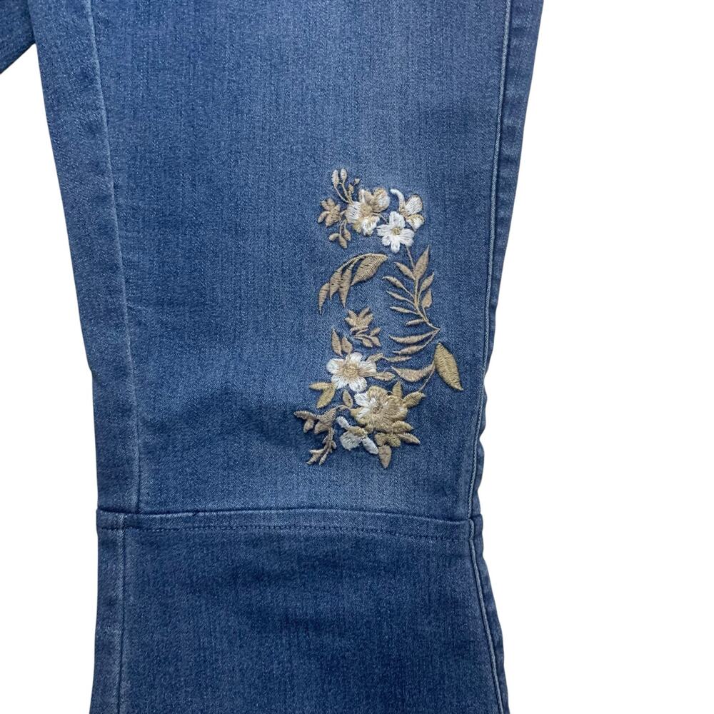 Women's Est. 1946 Flare Boho Chic Floral Pull On Jeans Size 2 - Excellent - Picture 3 of 11